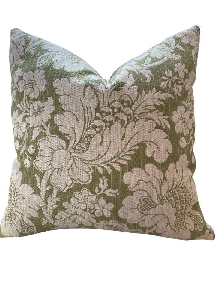 Annabelle Floral Throw Pillow with Feather Insert for wholesale by Dahlia & Grace pillows