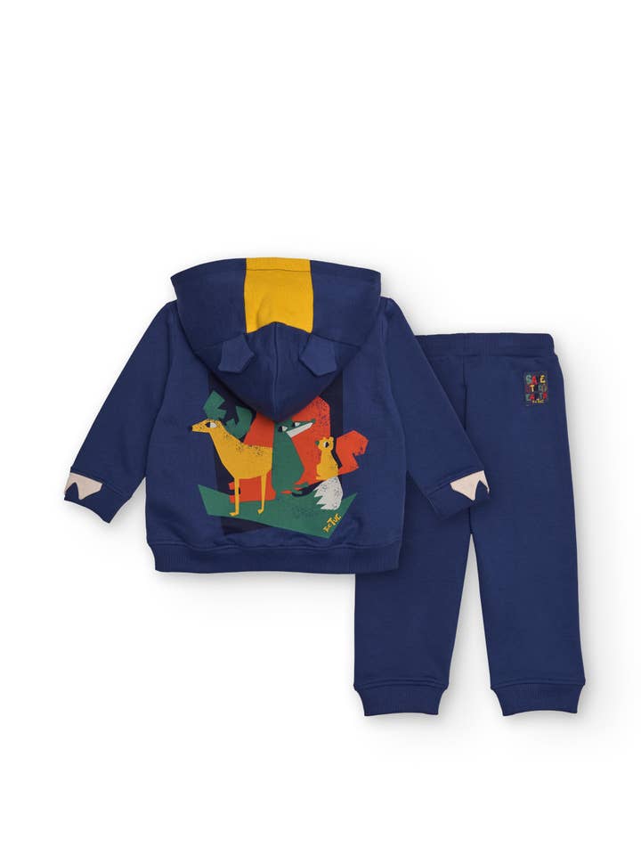 tuc tuc - Wholesale Lounge Set - Kids - Set for boy in blue with green and yellow details1