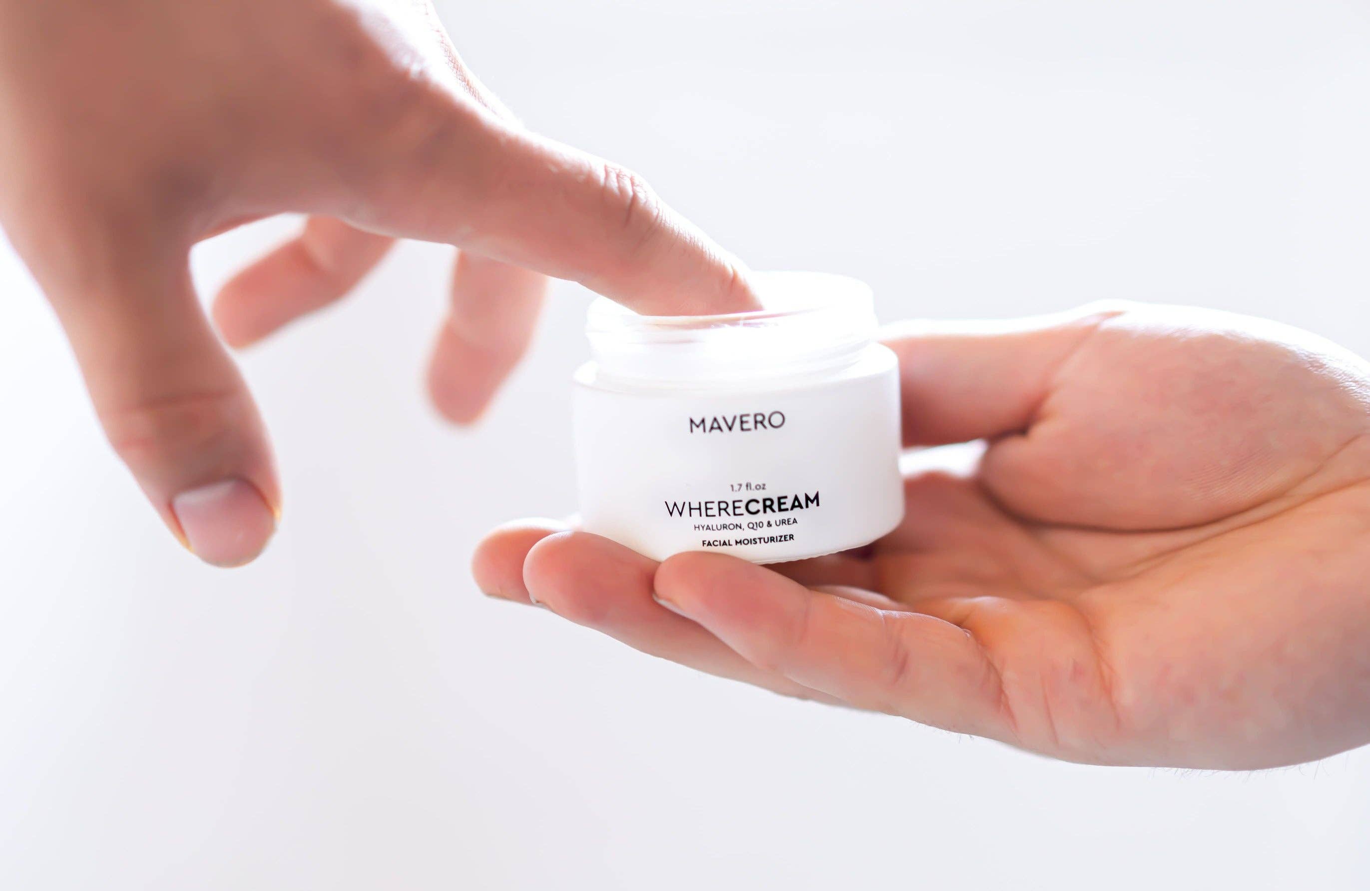 MAVERO COSMETICS - Wholesale Facial Moisturizer - WHERECREAM - day cream with hyaluronic acid, Q10 & urea2