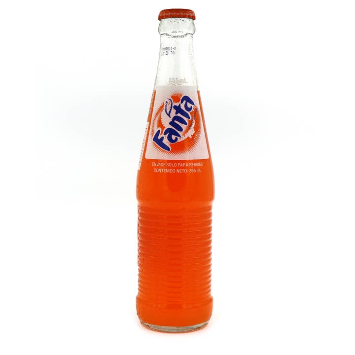 Grandpa Joe's Candy Shop - Wholesale Soda/carbonated drink - Fanta Orange (Mexican), 12oz Glass Bottle 12ct1