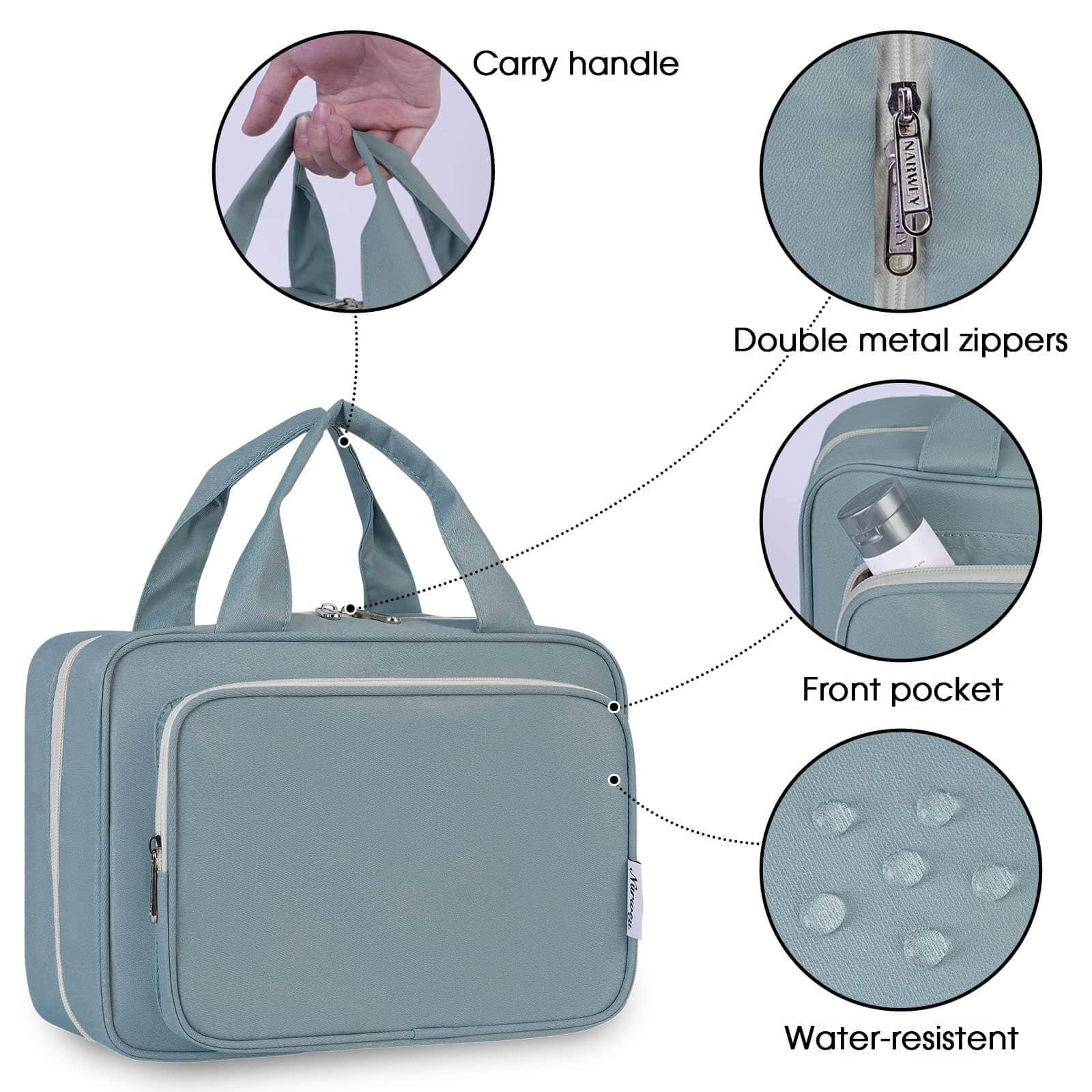 wandf - Wholesale Toiletry Bag - Women's - Large Capacity Waterproof Hanging Toiletry Bag Travel Bag17