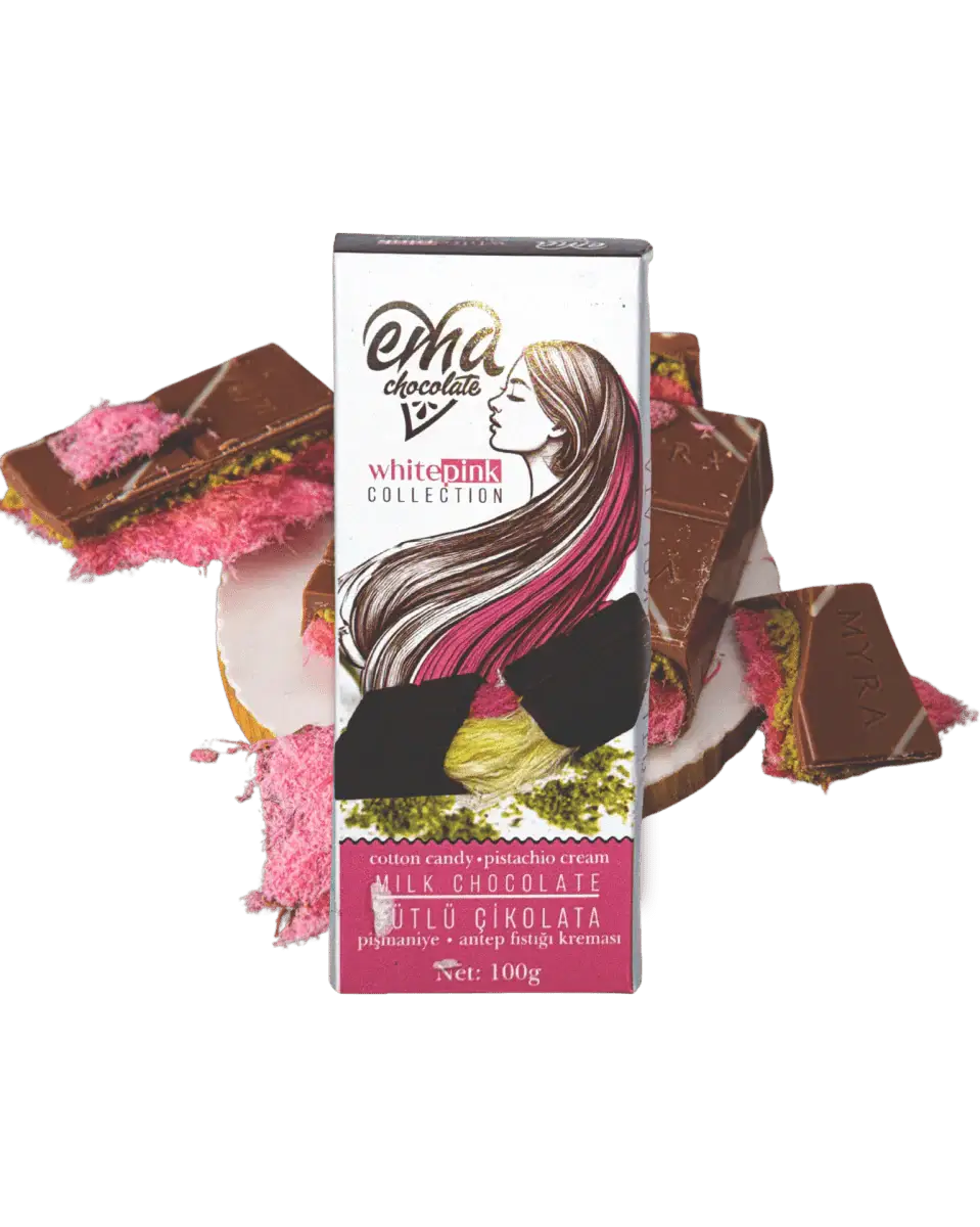 Aladdin - Wholesale Chocolate Bar - Angel Hair Milk Chocolate with Pistachio & Cotton Candy - 100gr1