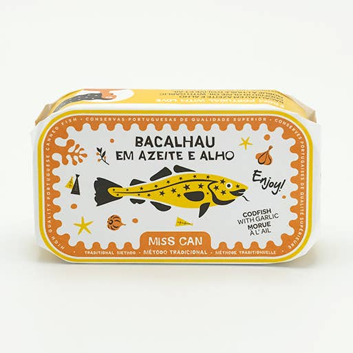 Miss Can - Wholesale Tinned fish - Codfish In Olive Oil With Garlic0