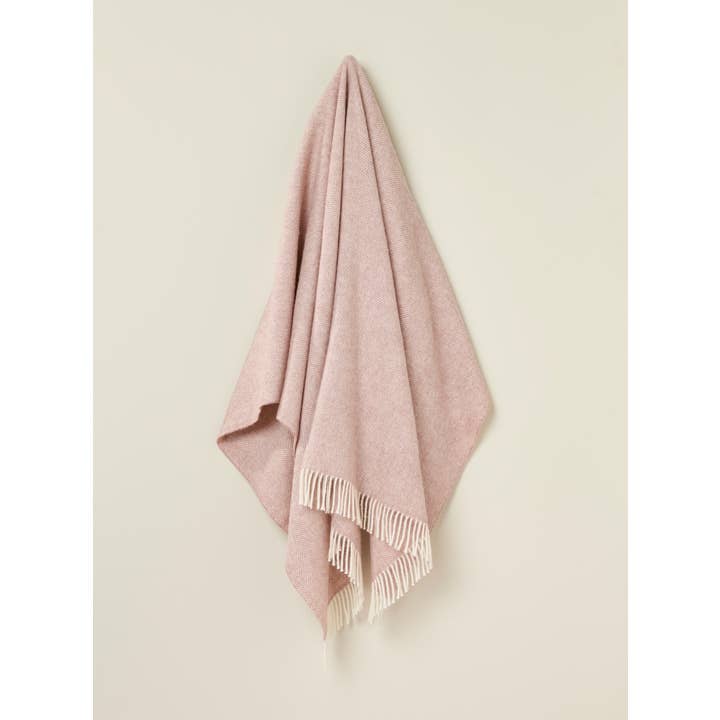 Bronte Moon - Wholesale Throw Blanket - Herringbone 100% British Wool Range - Made in England5