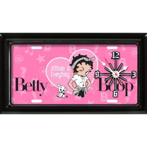 Good Tymes Enterprises Inc - Wholesale Wall Clock - Betty Boop Attitude Clock