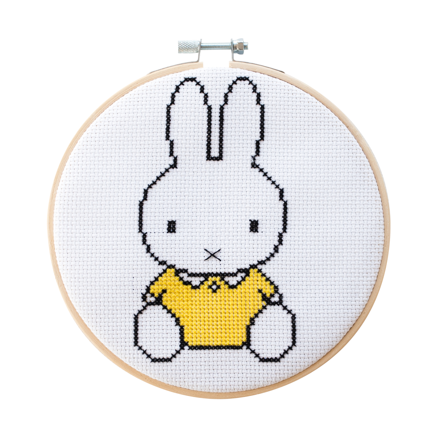 Cotton Clara Craft Kits & Supplies - Wholesale Craft Sewing Kit - Miffy Yellow Cross Stitch Kit Beginner Friendly 4