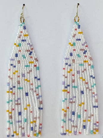 Speckled Fringe Earrings for wholesale by uncommon milkweed