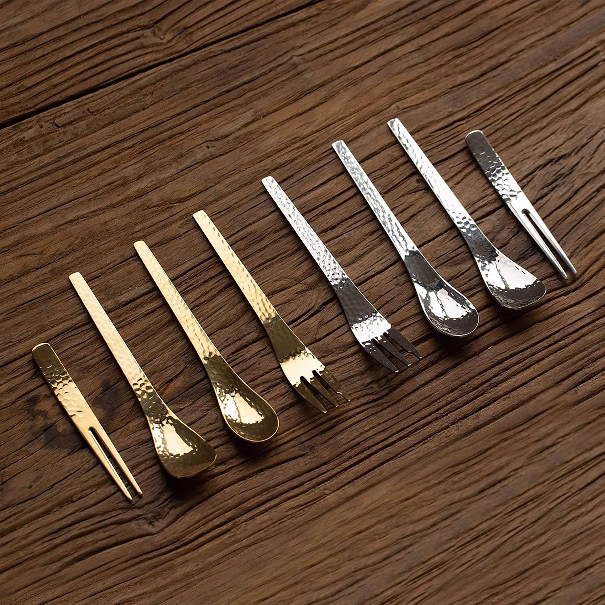MinoCraft - Wholesale Table Spoon (Cutlery) - Hammered stainless steel dessert cutlery10