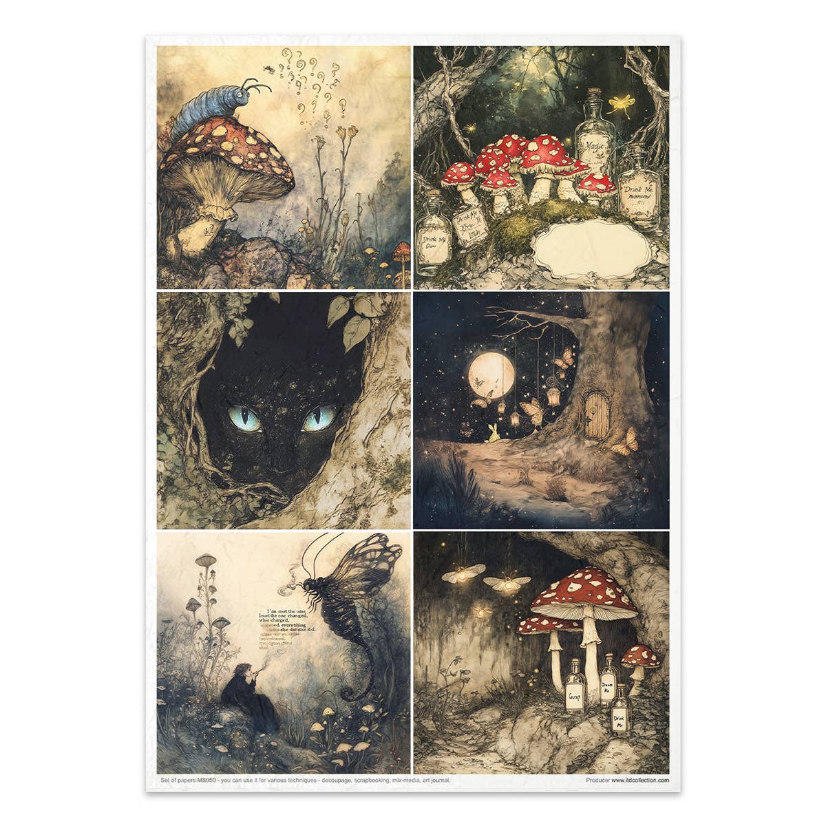 ITD Collection - Wholesale Craft Supplies - Creative set MS050 - Alice's Magic - a world without logic-25