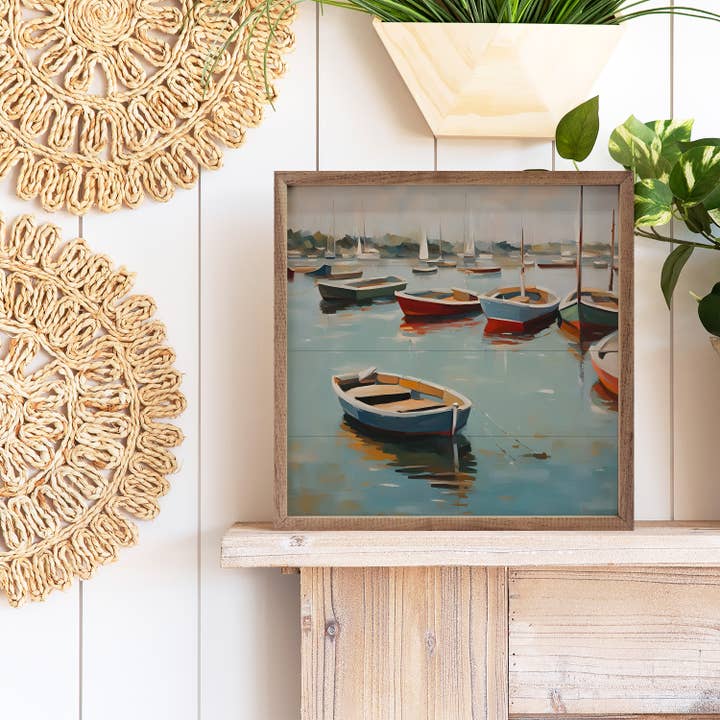 Kendrick Home - Wholesale Art Print - Boats On Bay1