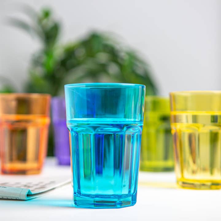 Rinkit Ltd - Wholesale Cocktail/Liquor Glass - Rink Drink Coloured Highball Glass - 365ml - 6 Colours