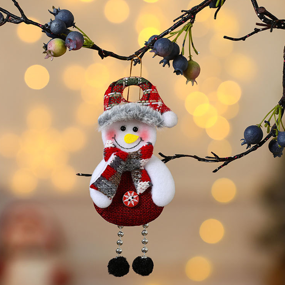 UNISHE - Wholesale Christmas Decoration - Christmas Decor Fabric Santa Claus Hanging Ornament ZK37021