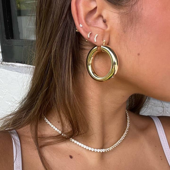 Kasa Karly - Wholesale Pendant/Charm Necklace - THREE POINT IMITATION DIAMOND NECKLACE6