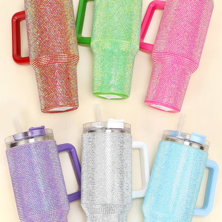 SP Sophia Collection - Wholesale Insulated Mug/Tumbler - 40 oz (1200ML) Stainless Steel Rhinestone Tumbler 1
