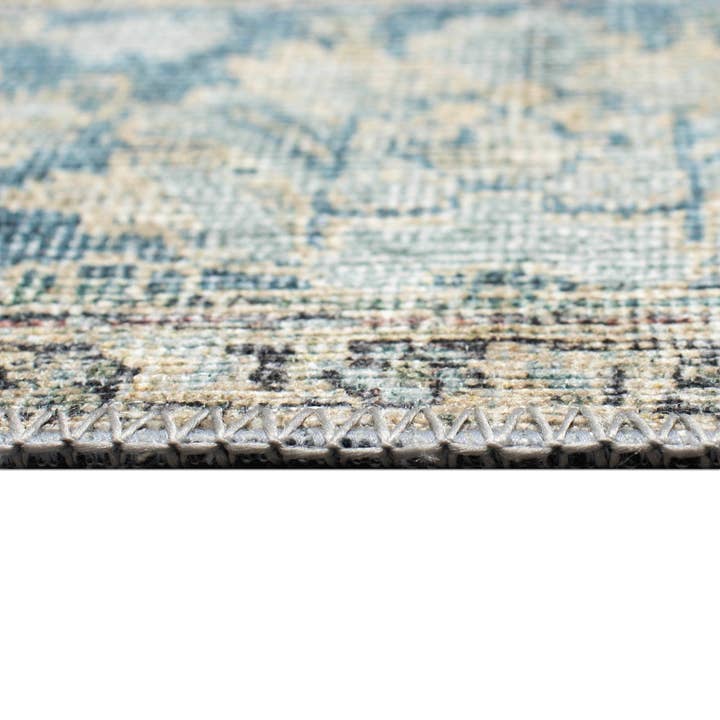 Inspirations Heriz "Machine Washable" Indoor Rug Blue for wholesale on Faire2