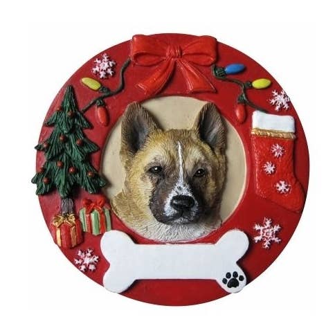 Ornamento de grinalda vermelha Akita por atacado de E&S Pets