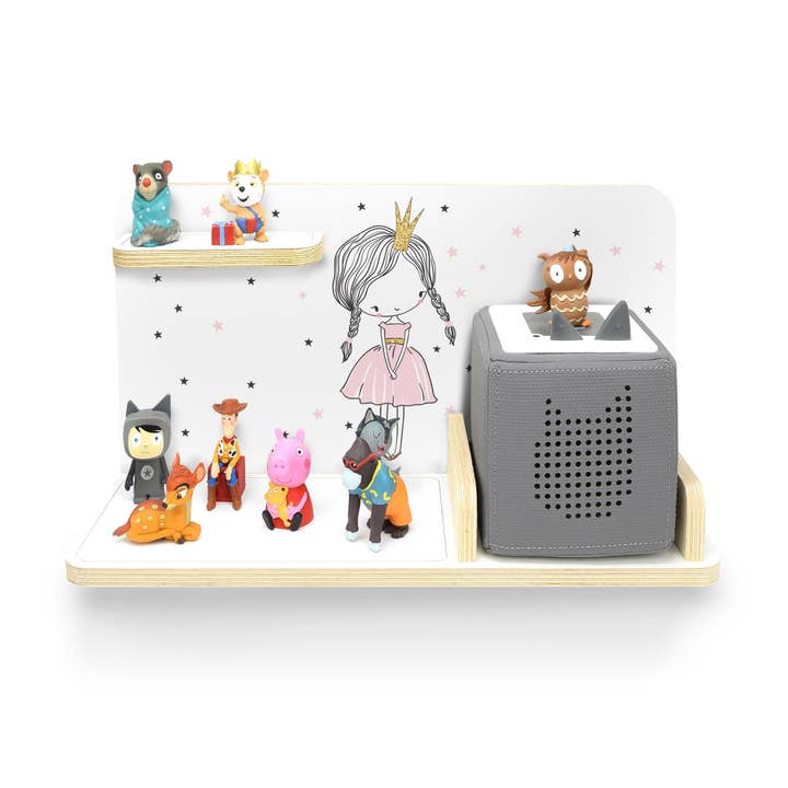 Træhylde velegnet til Toniebox, Small - Wonder Girl for engroshandel hos stadtecken