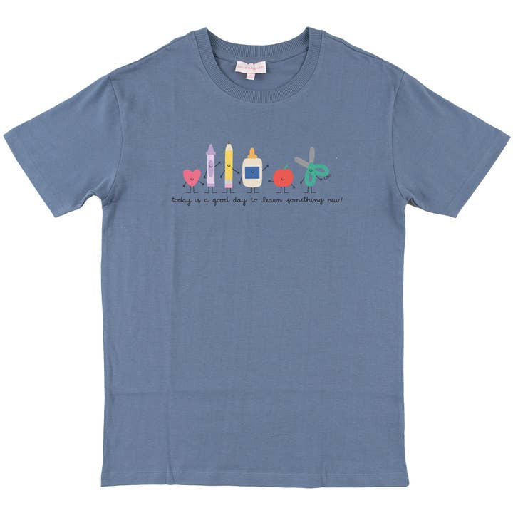 Good Day To Learn - Callie Tee - Infinity Blue for wholesale by Callie Danielle