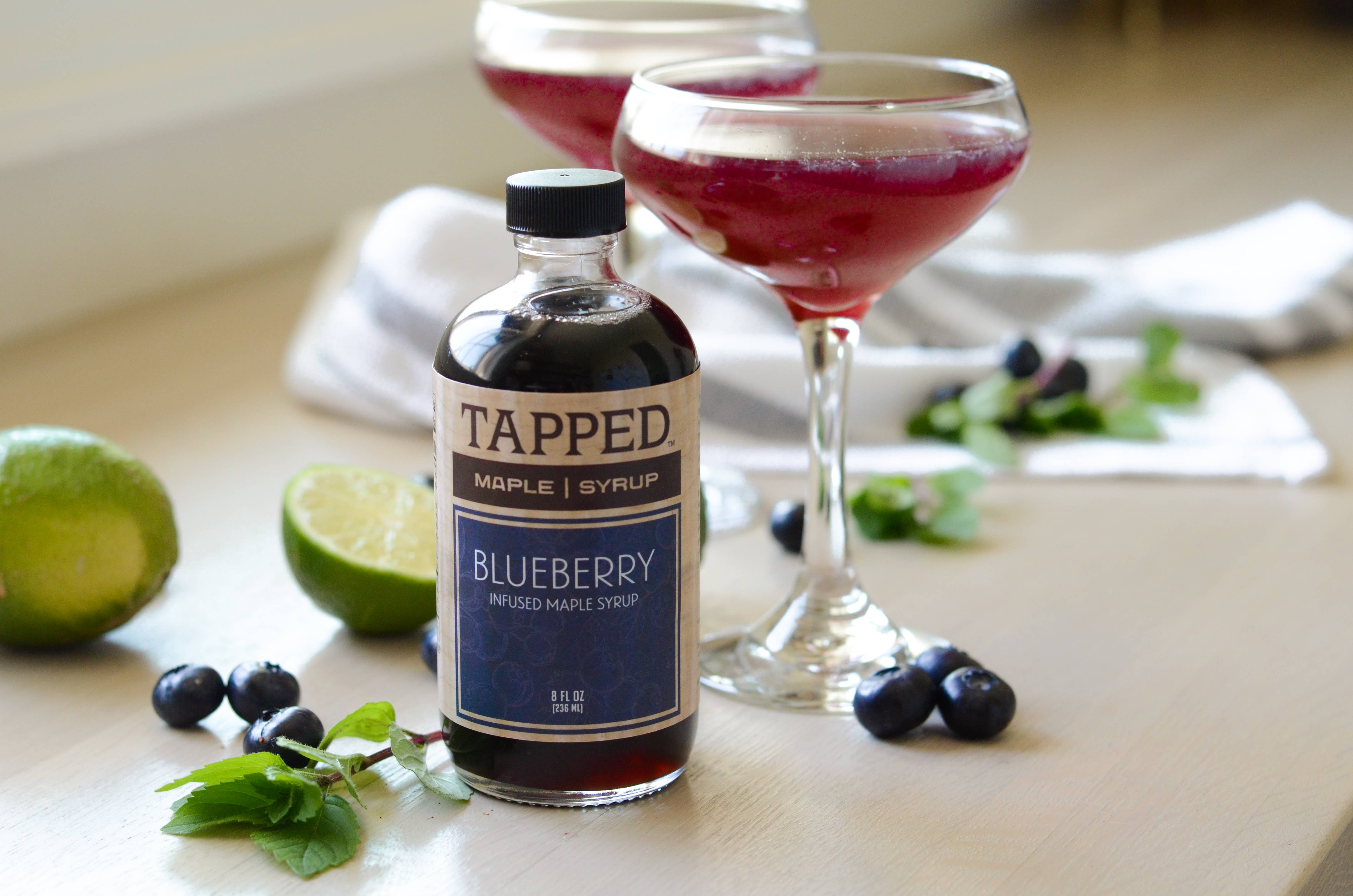 Tapped Maple Syrup, LLC - Wholesale Maple Syrup - Blueberry Infused Maple Syrup - Half-pint (8 fl oz)2