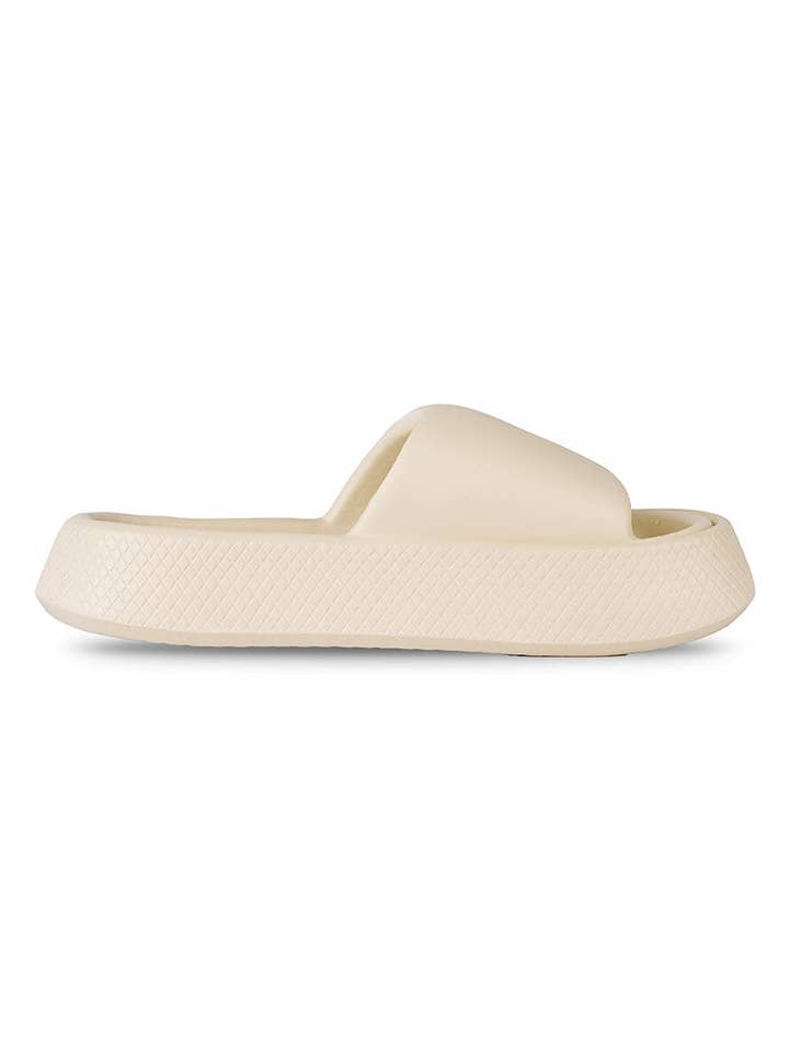 Austin Slides - Cream for wholesale by Oh La La Boutique