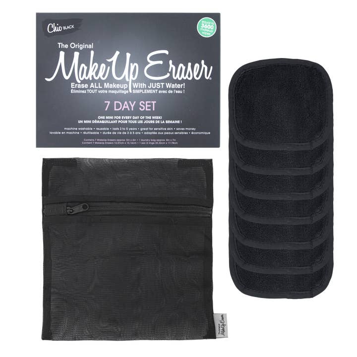 MakeUp Eraser - Wholesale Makeup Remover - Chic Black 7-Day Set | SALE