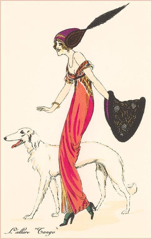 Found Image Press - Wholesale Magnet - Magnet FN-15 French Fashion, Borzoi0