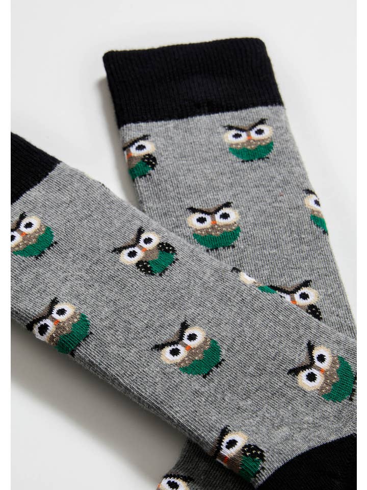 BeOwl Grey - 100% Organic Cotton Socks for wholesale on Faire2