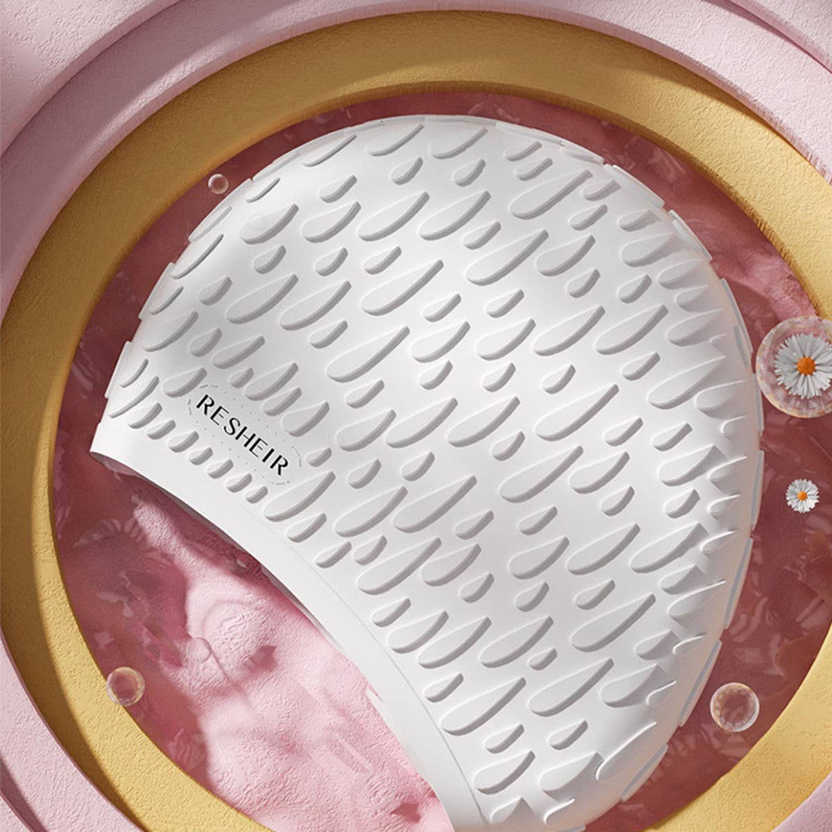 ACCITY - Wholesale Swim Cap - Women's - Womens Silicone Swim Cap Long Hair Waterproof_CWMM67176