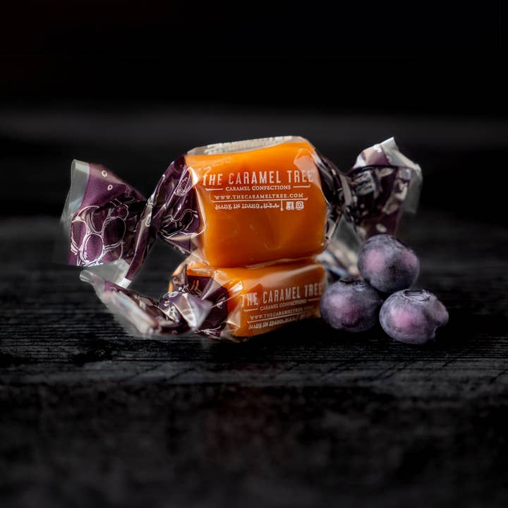 The Caramel Tree® - Wholesale Caramel - Huckleberry Caramel Pouch 7.6oz