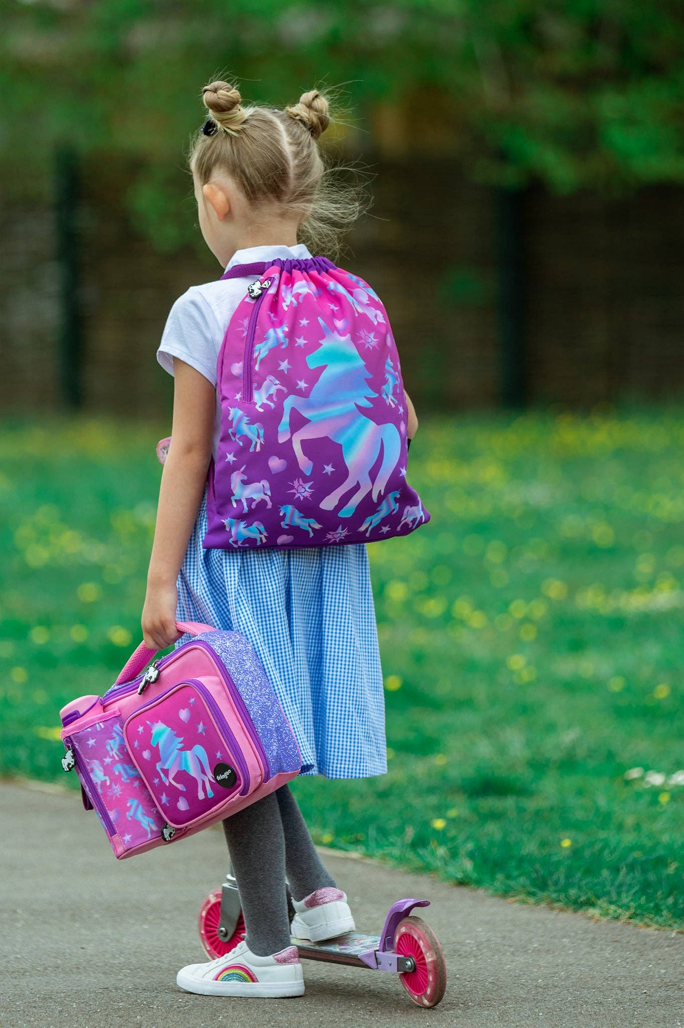 Fringoo Group Ltd - Wholesale Lunch Bag/Box - Kids - Square Lunch Bag - Unicorn Ombre1