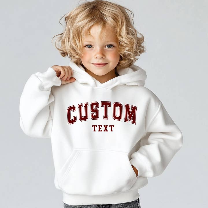 Custom Youth Hooded Sweatshirt   for wholesale by One Nine