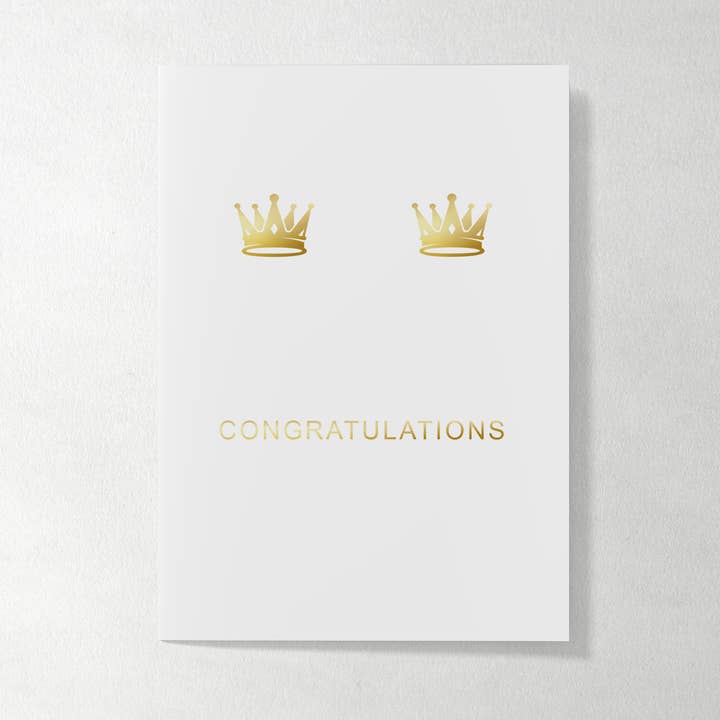 Qweer Co - Wholesale Trouwkaartje - Golden Gay Wedding - LGBT-trouwkaart - Koningen0