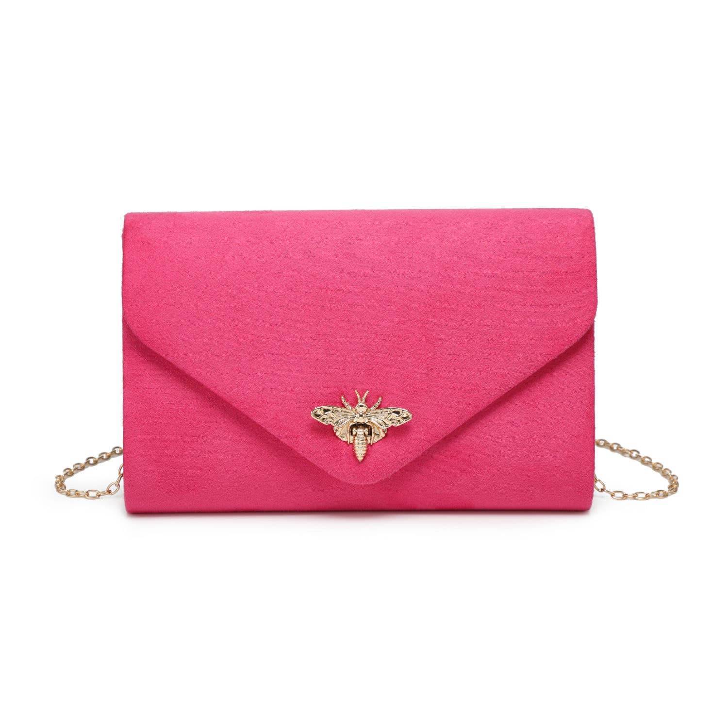 Papaya Fashion Ltd – Engroshandel Clutch - Dame – Y256 ruskind clutch med bi-formet lås4
