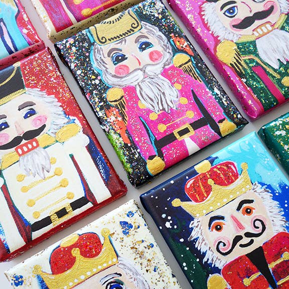 JM Design Studio - Wholesale Christmas Wall Art - I like Milk and Cookies Nutcracker Canvas Wall Art4