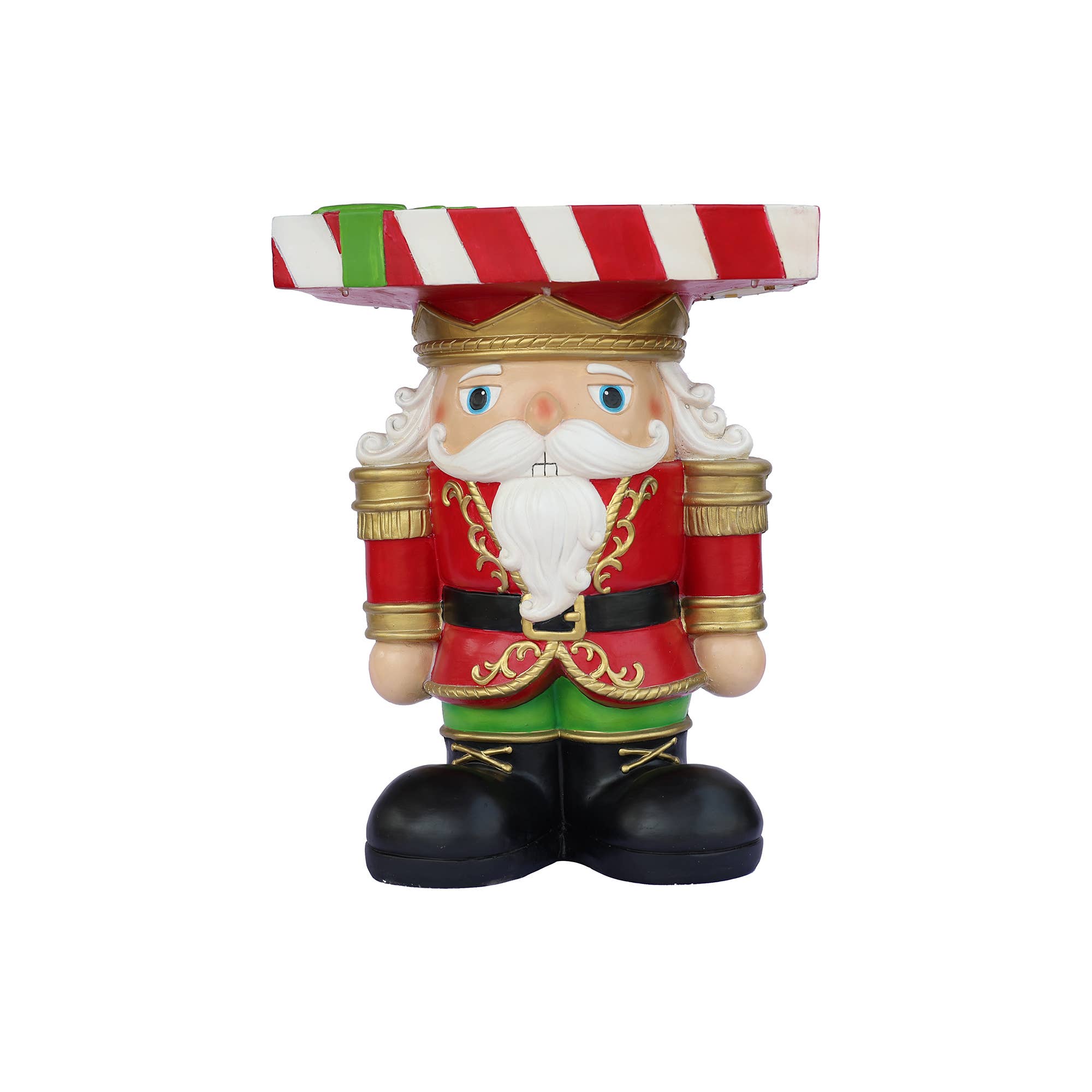 Hi-Line Gift Ltd. - Vente Décoration de Noël - Table d'appoint lumineuse en forme de soldat casse-noisette pour Noël7