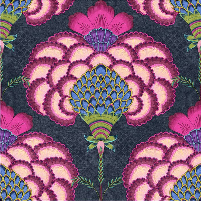 Deccan Blooms | Wallpaper for wholesale by MA'AT LUXE HOME LLC