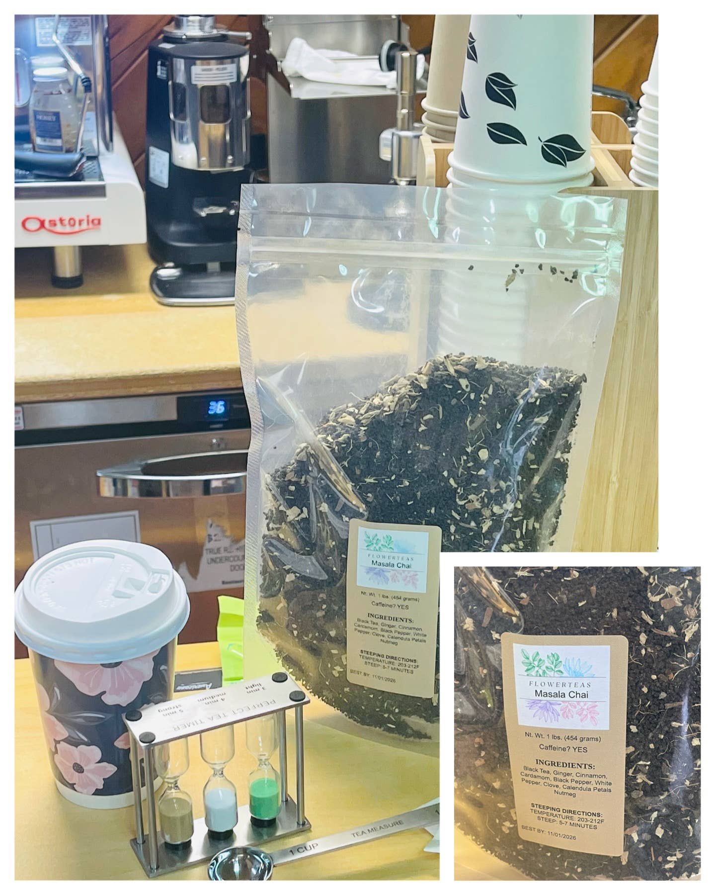 FlowerTeas – Engroshandel Løs te – Løsbladet te i løs vægt 1 lbs Kommerciel brygning Fødevareservice107