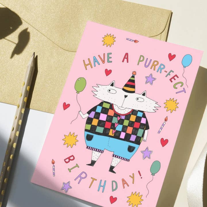 Verjaardagskaart voor katten voor wholesale door PonkyWots