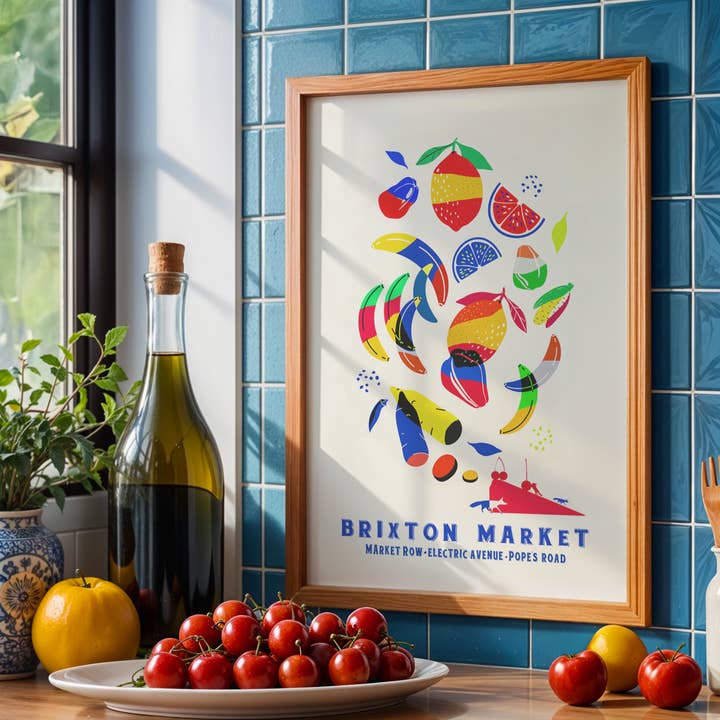 EYE FOR LONDON PRINTS - Vendita all'ingrosso Stampa artistica - Stampa d'Arte del Mercato di Brixton Londra3