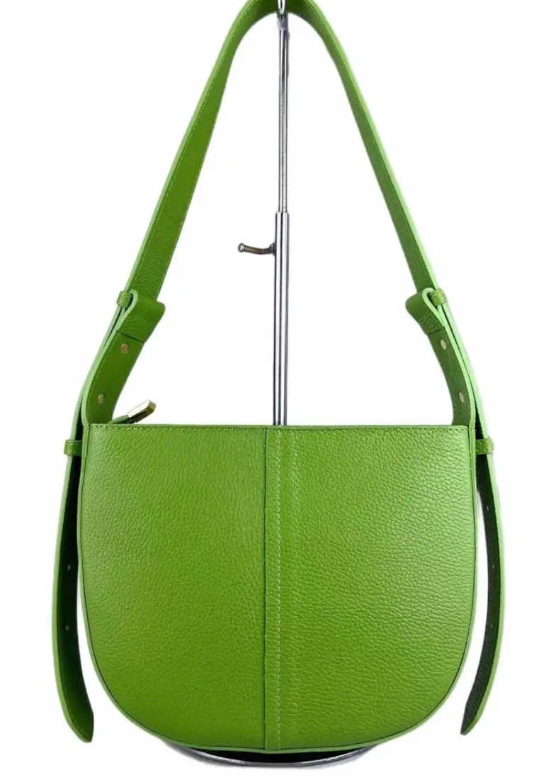 JIJOU CAPRI - Wholesale Crossbodytas - Dames - MINEOG Groene Italiaanse Leren Schoudertas JIJOU CAPRI0