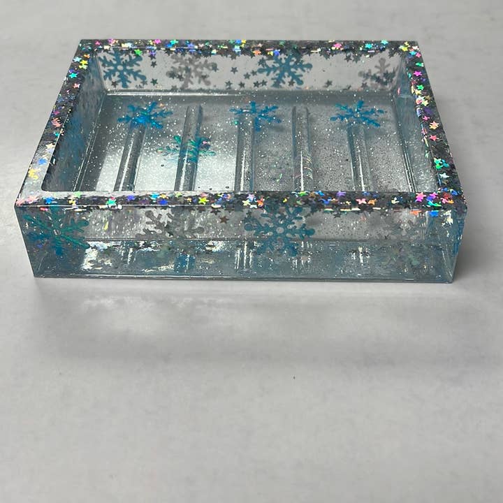 Porte-savon Snowflake pour la vente par Life Makes Scents Soap Shop
