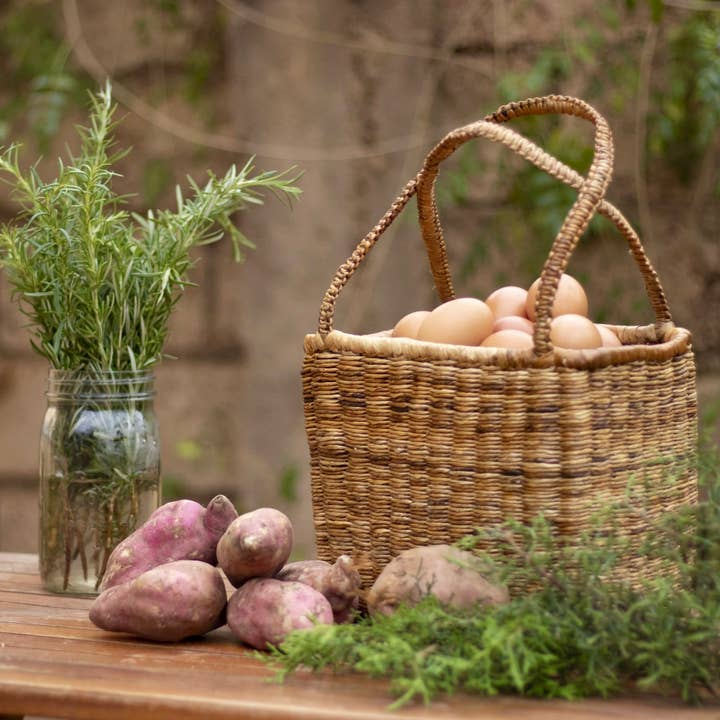 Villages Wholesale - Wholesale Tote Bag - Unisex - Banana Twine Market Tote Basket1