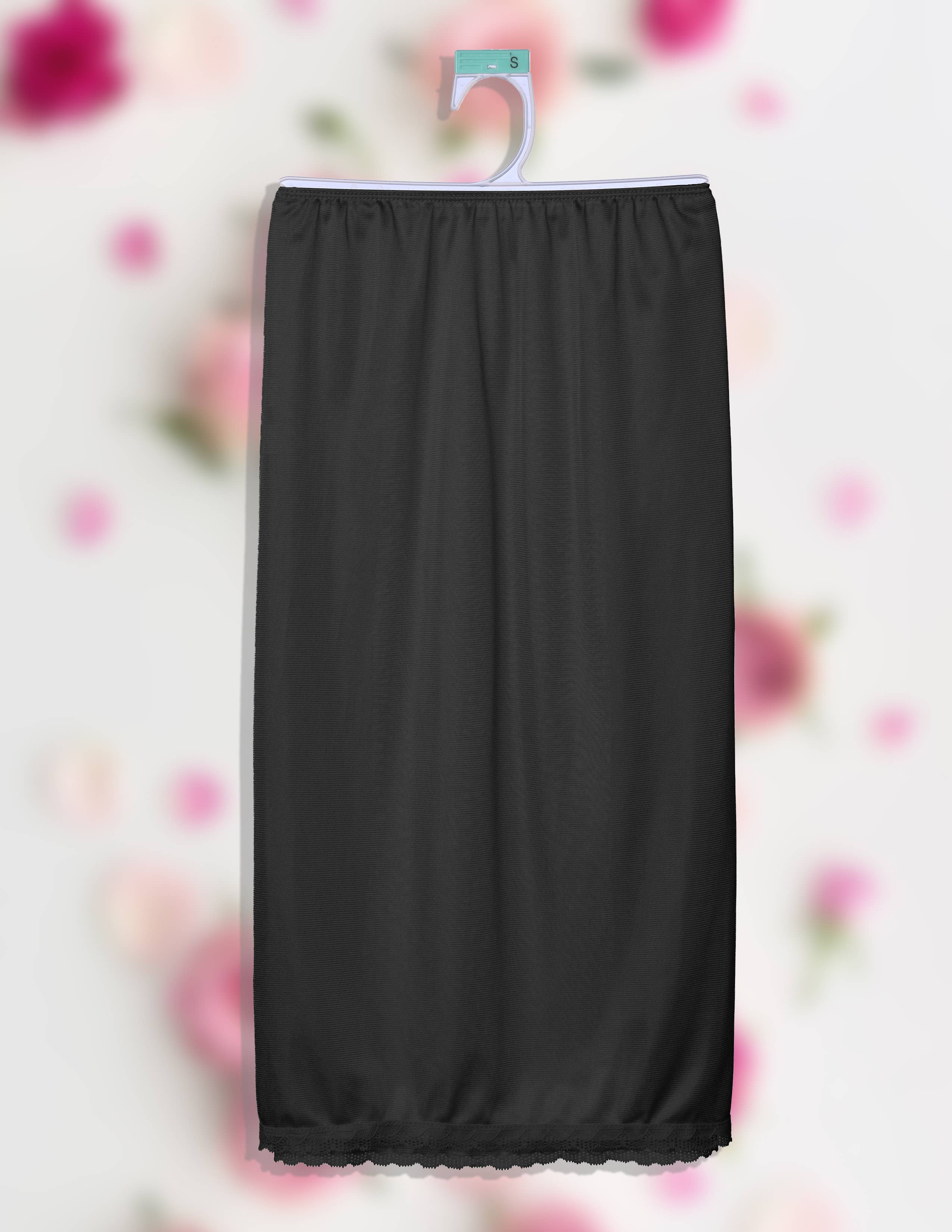 Isadora, Tipi toe, & James Fiallo - Wholesale Slip - Women's - Isadora Women Satin Half Slip Culotte Floral Lace Underskirt5