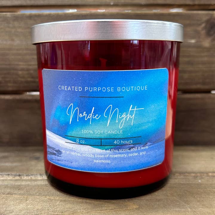 Nordic Night - Soy Wax Candle - 8oz Tumblers for wholesale by Created Purpose Boutique