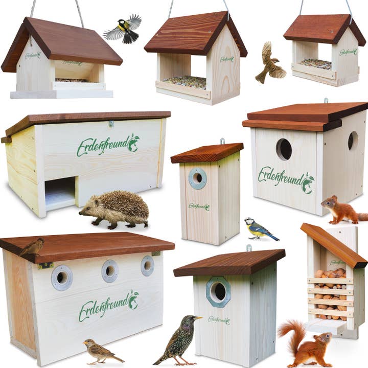 Erdenfreund - Vendita all'ingrosso Casette per uccelli - ERDENFREUND® Casa per bombi con sportello anti-tarme di cera7