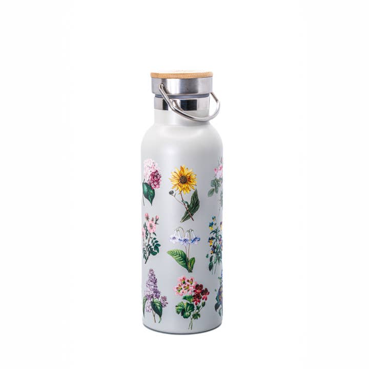 Sass and Belle – wholesale Water bottle – Vintage Flowers Metal Water Bottle