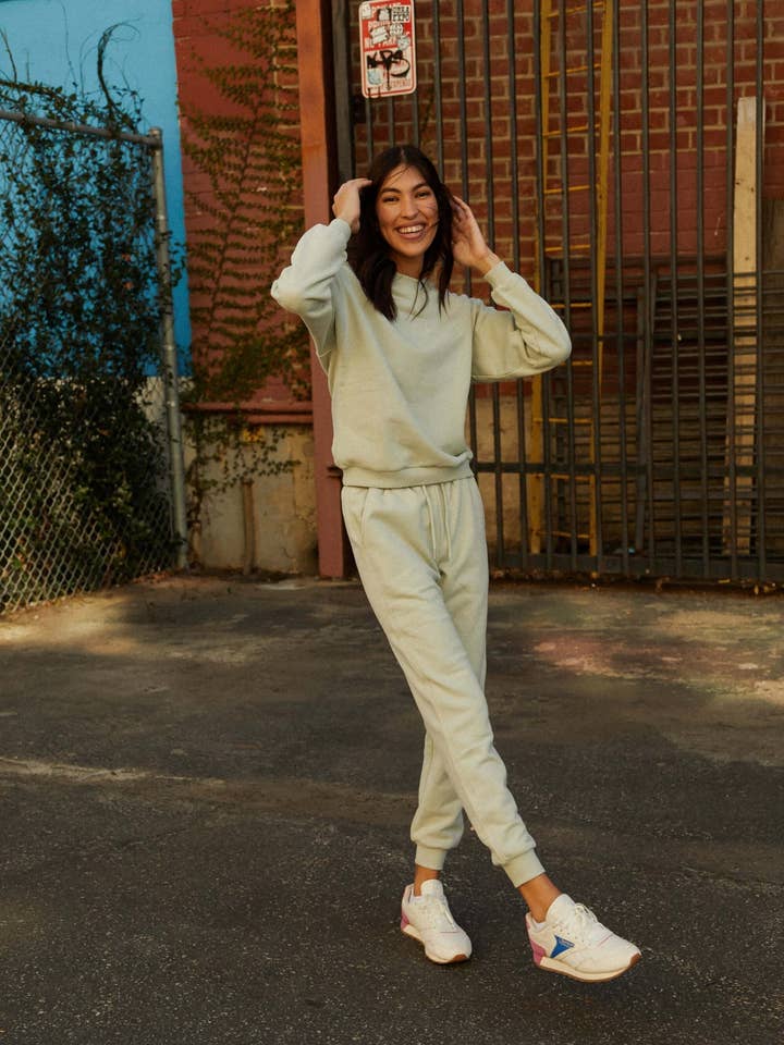 Seafoam Sweatpants for wholesale by Jen Zeano Designs