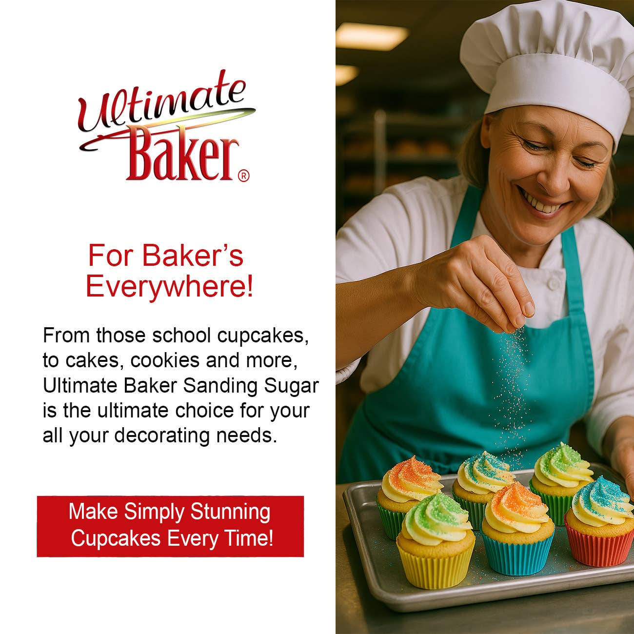 Ultimate Baker - Wholesale Sugar/Sweetener - Ultimate Baker Natural Sanding Sugar Pink (1x1lb)2