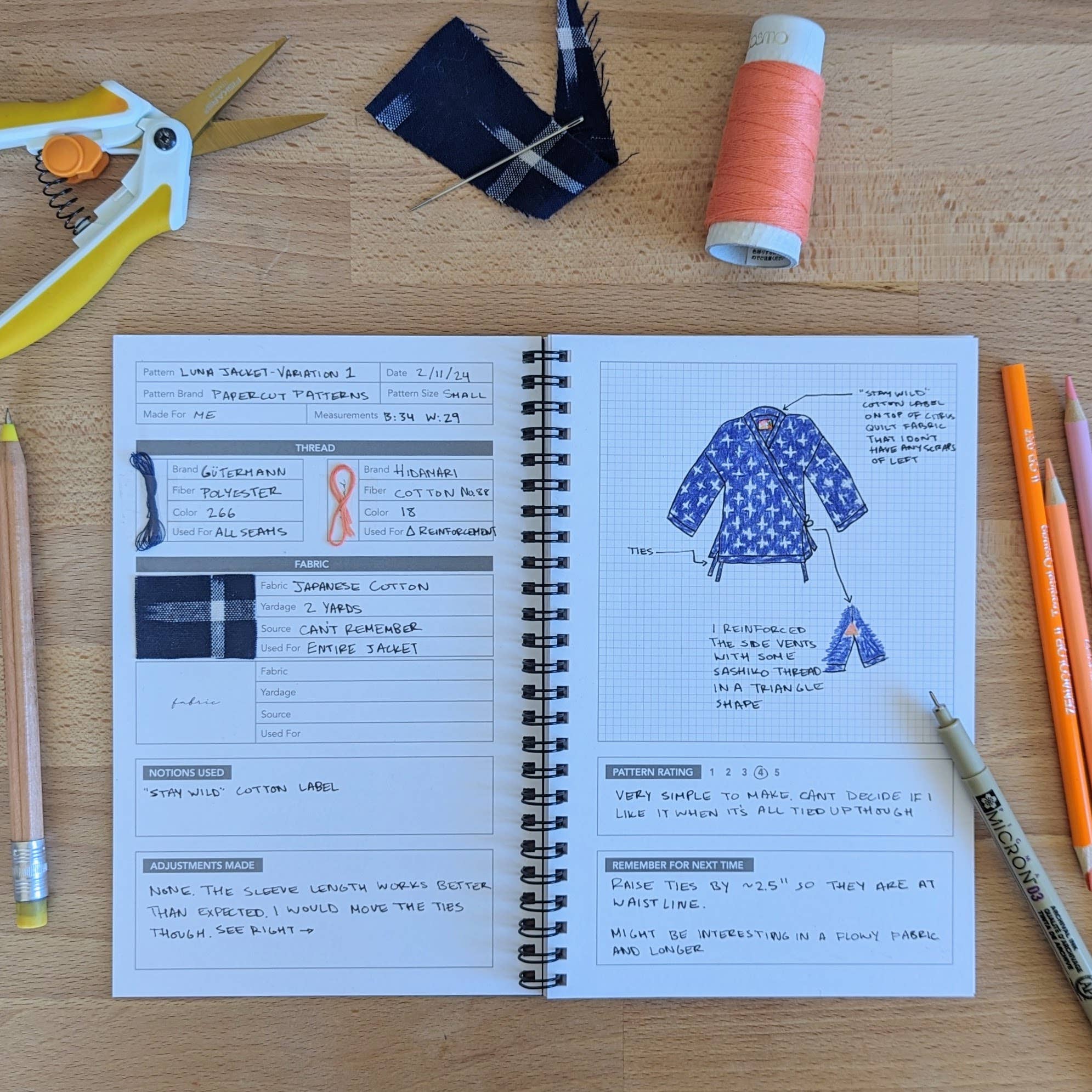 Kohamche - Vente Journal intime - Journal de couture8