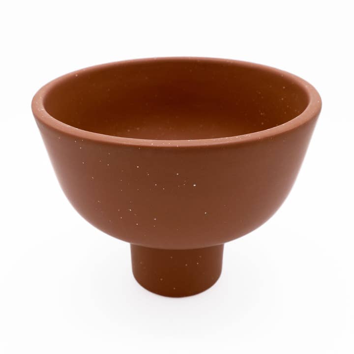 Bol à compote moyen tacheté marron pour la vente par MARMEDA